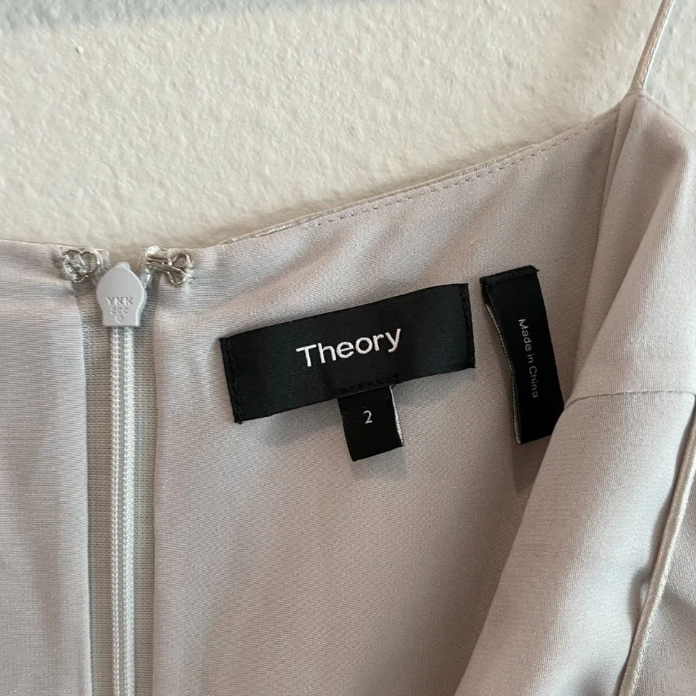 Theory Abbott Satin Slip Dress - Picture 7 of 8